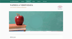 Desktop Screenshot of nathellavidhyodaya.com